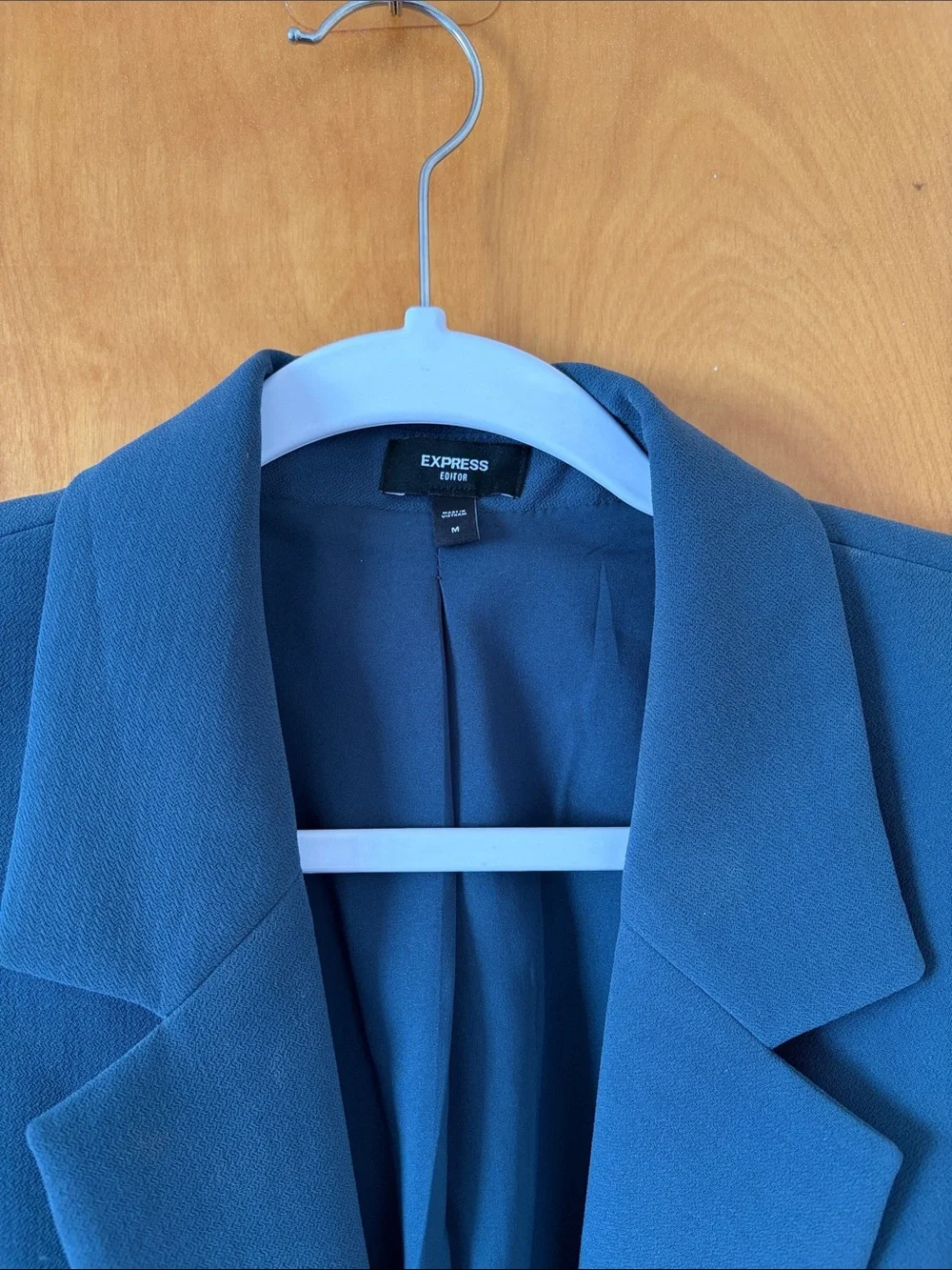 Express Women’s Blue/Teal Two-Button Blazer